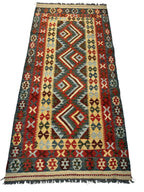 New Afghan Kilim Runner — 3'3" x 6'7"