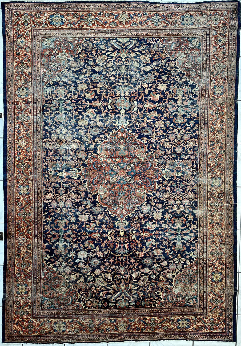 Antique Persian Mahal Rug — Circa 1900 | 8'3" x 12'