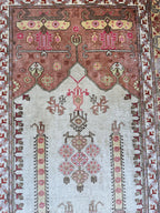 Vintage Turkish Kayseri Silk Rug — 1980s | 2'2" x 3'