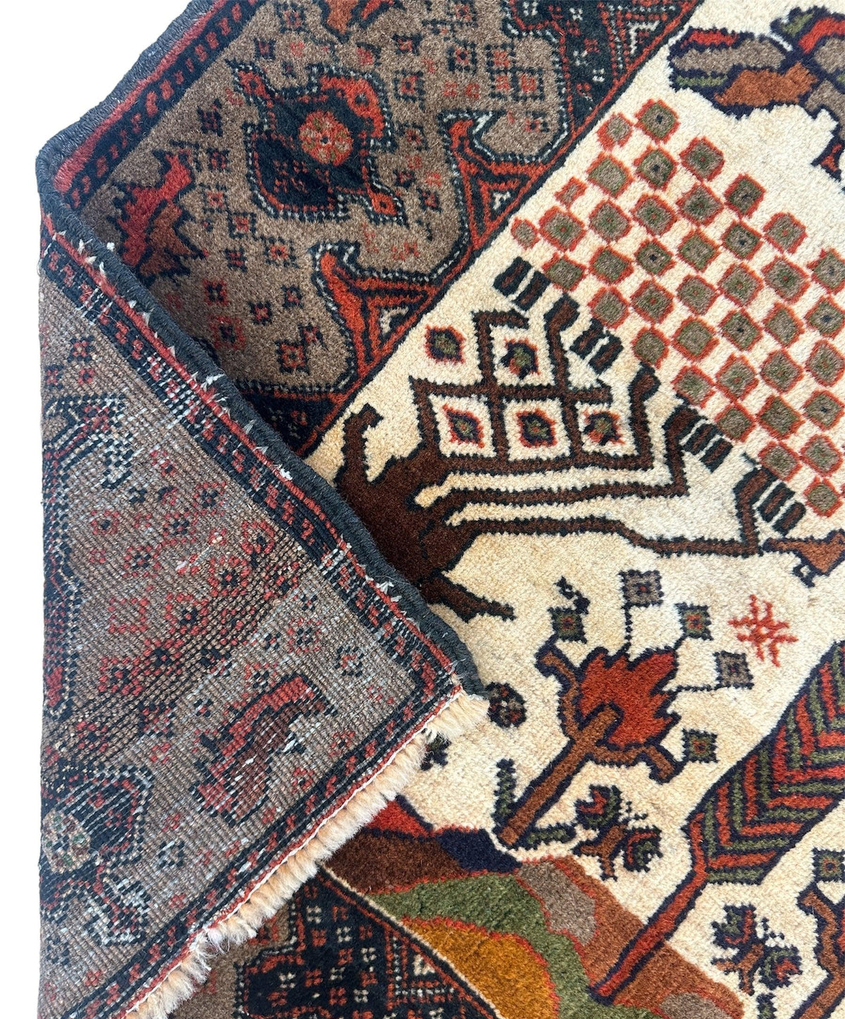 Vintage Persian Baluch Rug — 1940s | 2'10" x 4'8"