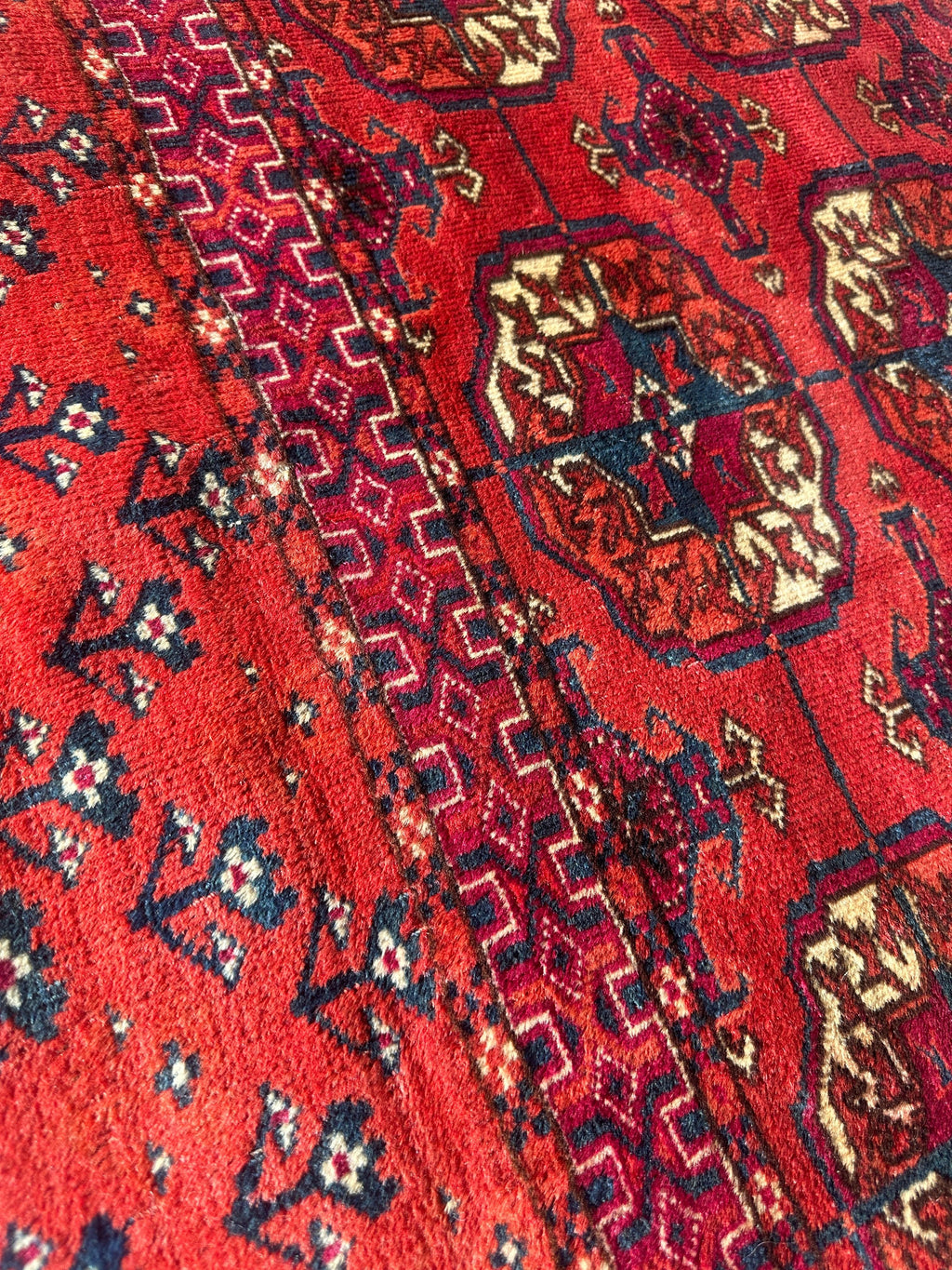Antique Tekke Turkmen Wedding Rug — 1920s | 3'4" x 4'1"
