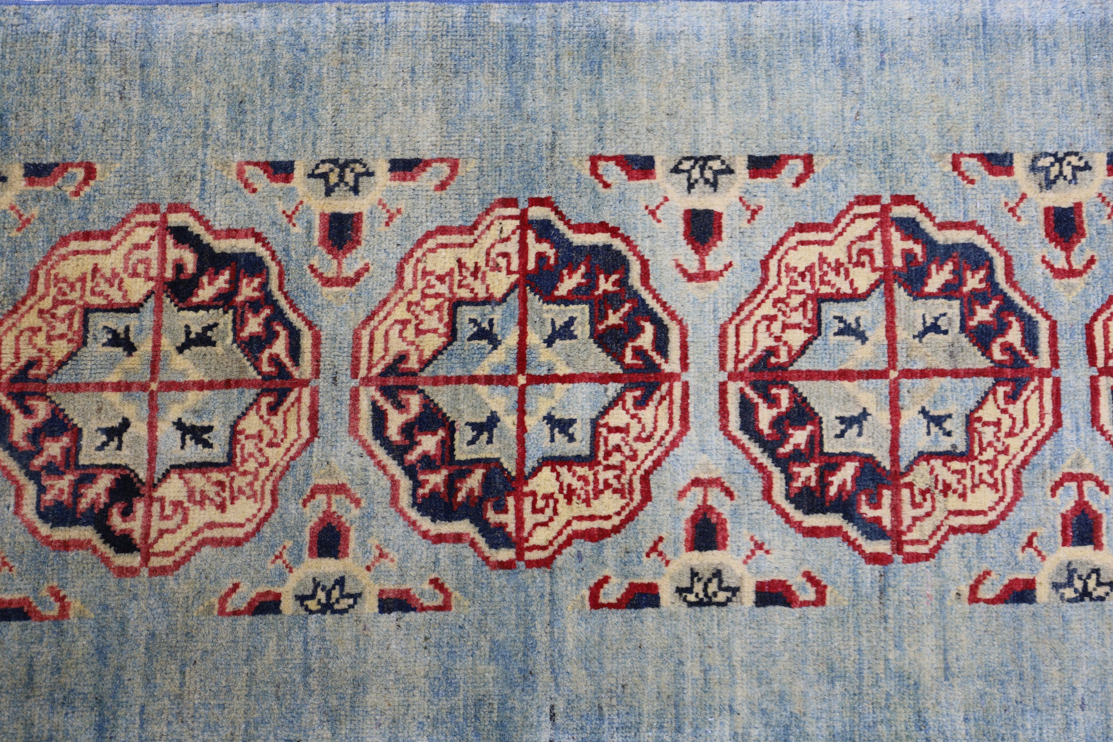 Afghan Kazak Runner — Late 20th Century | 2'1" x 5'7"