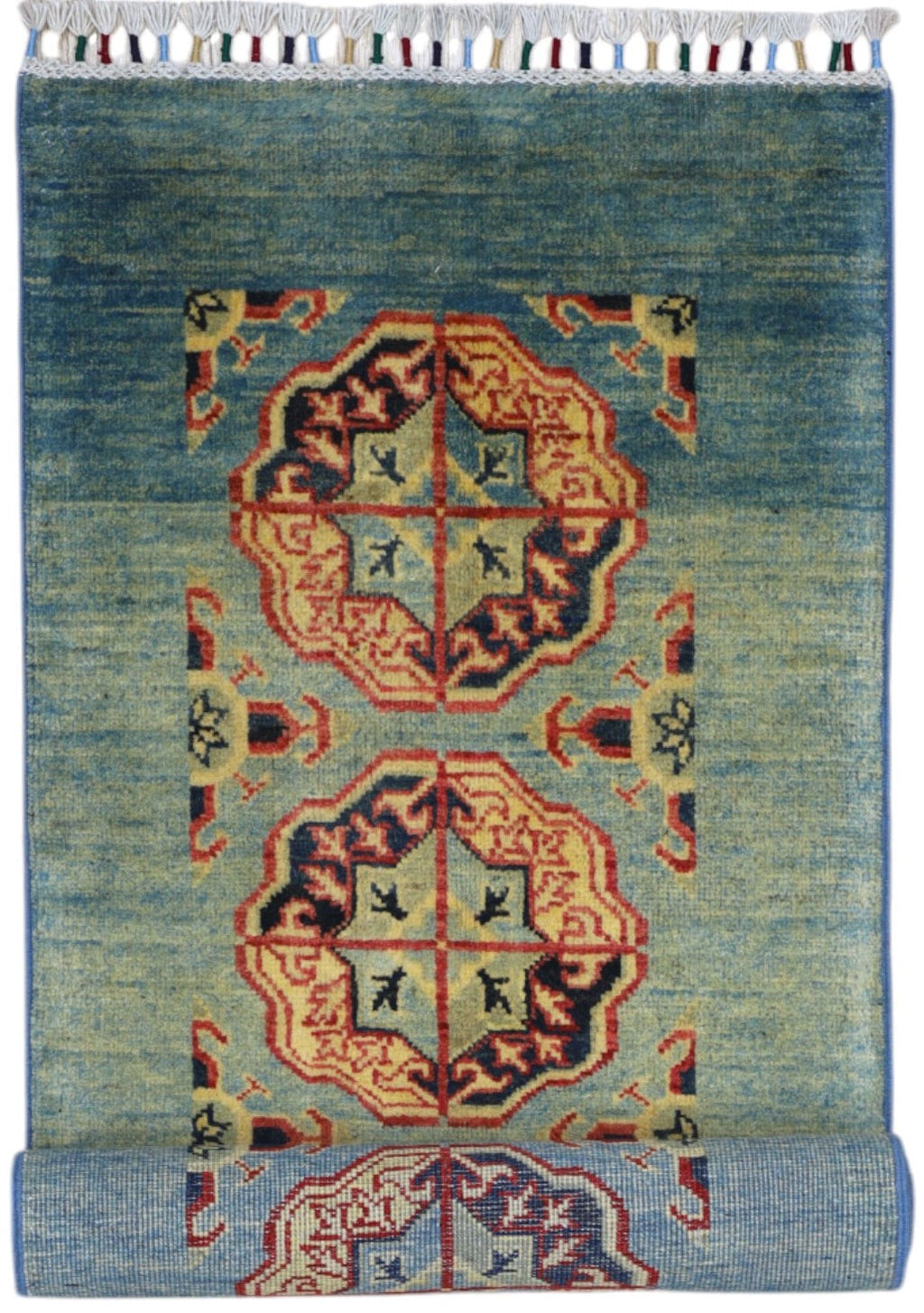 Afghan Kazak Runner — Late 20th Century | 2'1" x 5'7"