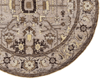 New Afghan Heriz Design Round Rug — 6' Round