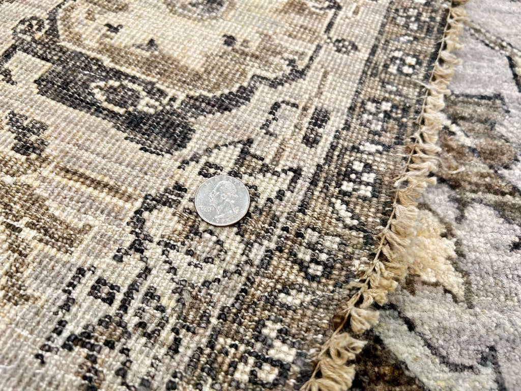 New Afghan Heriz Design Round Rug — 6' Round