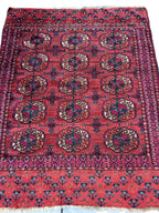 Antique Tekke Turkmen Wedding Rug — 1920s | 3'4" x 4'1"