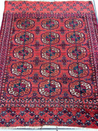 Antique Tekke Turkmen Wedding Rug — 1920s | 3'4" x 4'1"