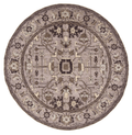 New Afghan Heriz Design Round Rug — 6' Round