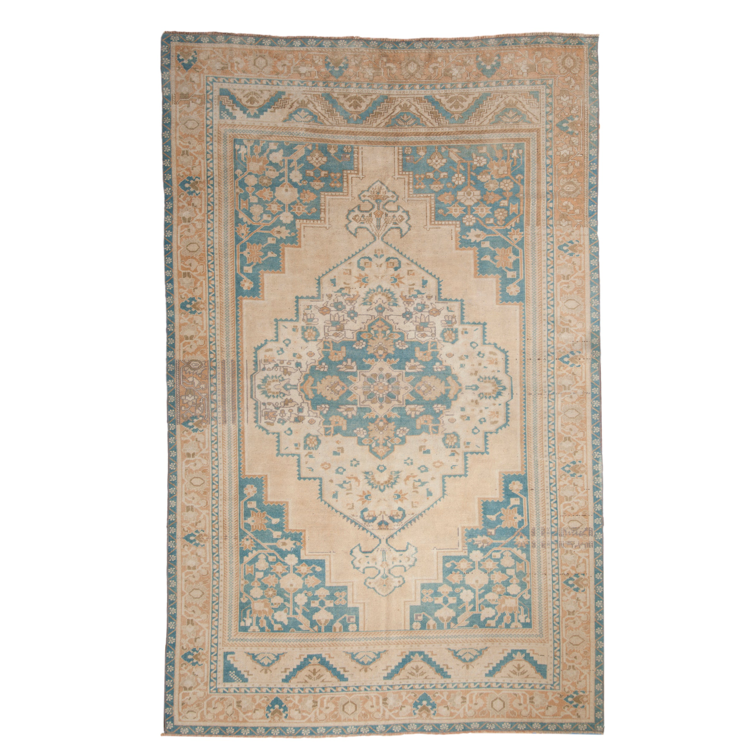 Vintage Turkish Oushak Rug — 1980s | 5'11" x 9'6"