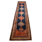 Antique Persian Bijar Rug Runner — 1920s | 3'8" x 15'