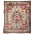 Antique Persian Kerman Carpet (1895–1910) – Hand-Knotted Wool 9x10