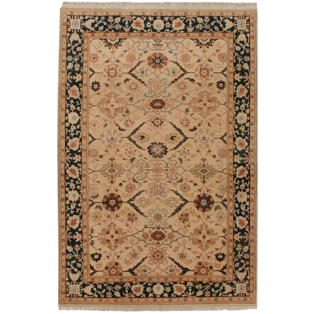 Vintage Indian Bijar Design Carpet — 1980s | 6'1" x 9'3"