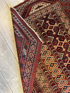 Antique Turkmen Prayer Rug (Namazlyk) — 1890s | 4' x 5'2"