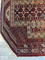 Antique Turkmen Prayer Rug (Namazlyk) — 1890s | 4' x 5'2"