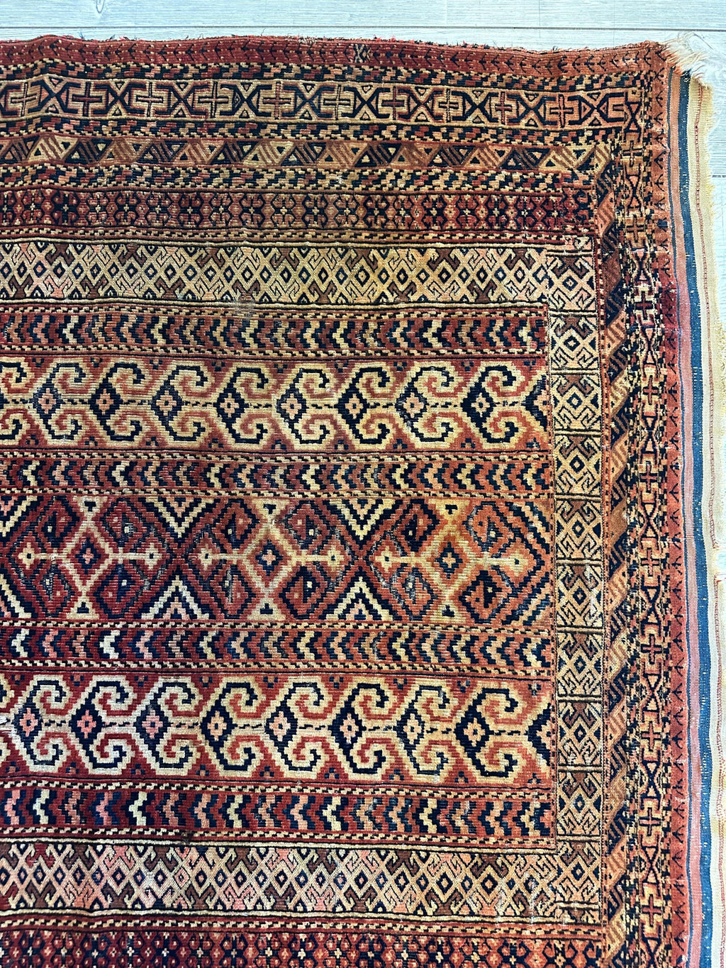 Antique Turkmen Prayer Rug (Namazlyk) — 1890s | 4' x 5'2"