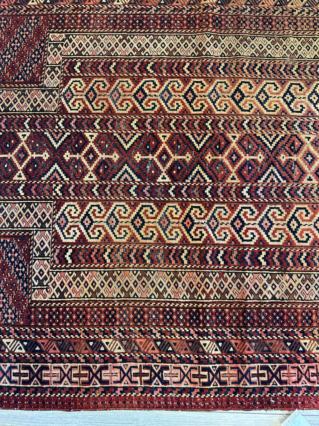 Antique Turkmen Prayer Rug (Namazlyk) — 1890s | 4' x 5'2"