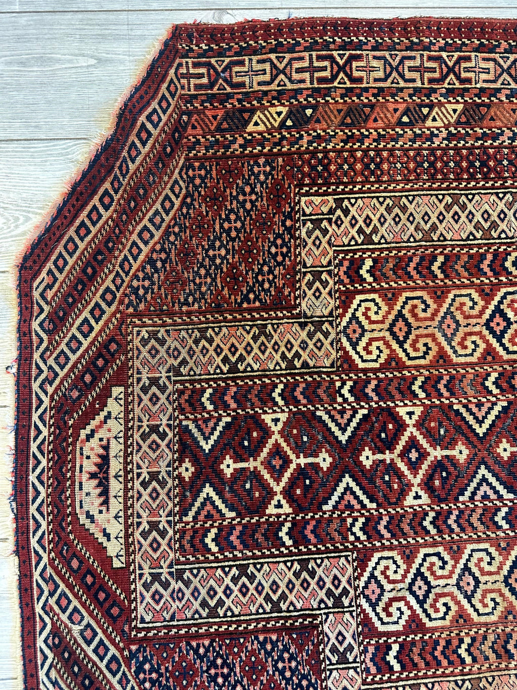 Antique Turkmen Prayer Rug (Namazlyk) — 1890s | 4' x 5'2"
