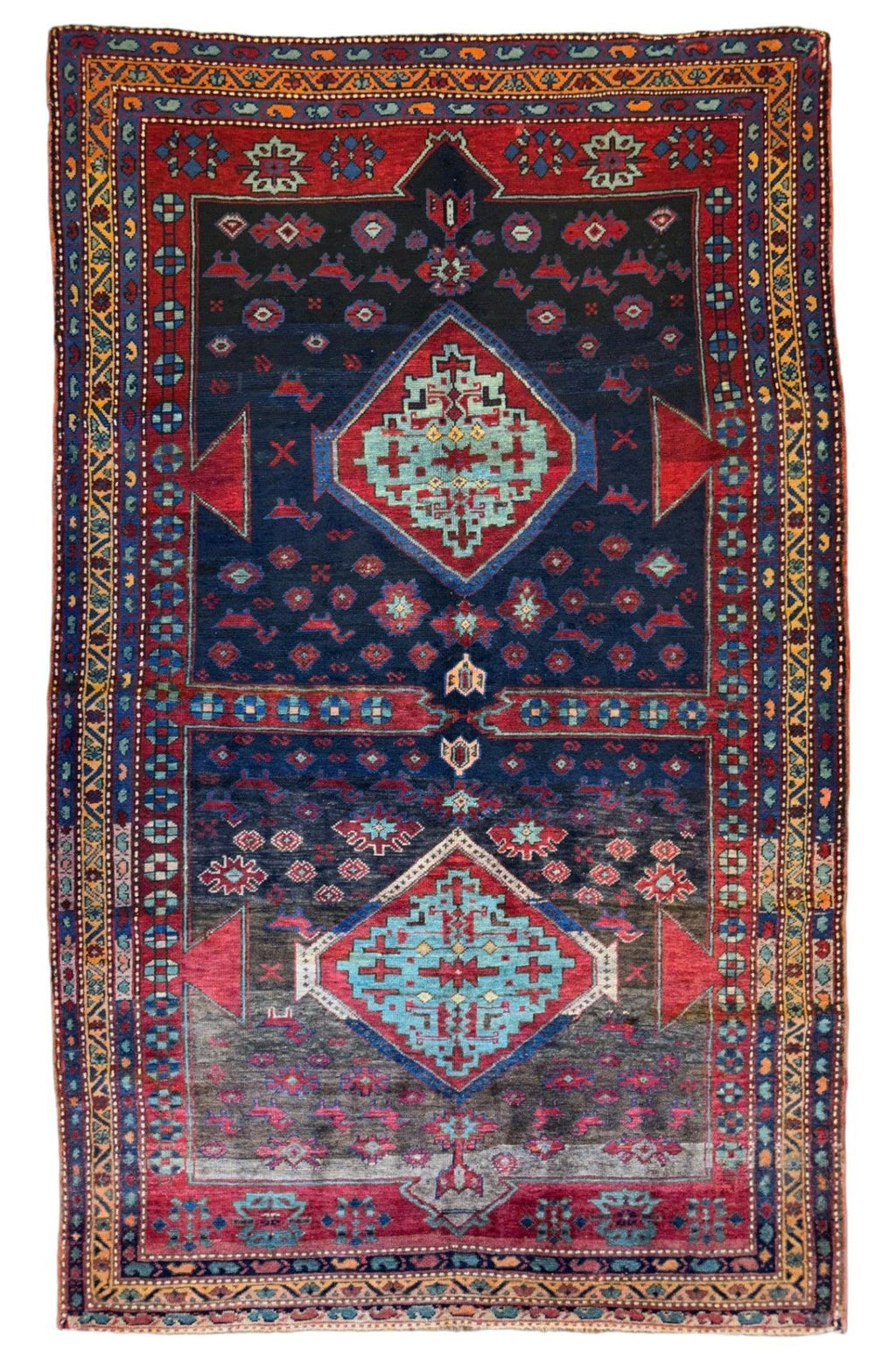 Antique Caucasian Kazak Rug — 1900s | 5'3" x 8'3"