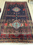 Antique Caucasian Kazak Rug — 1900s | 5'3" x 8'3"