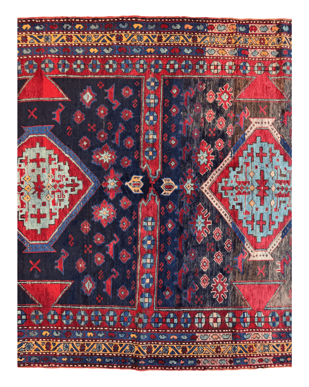Antique Caucasian Kazak Rug — 1900s | 5'3" x 8'3"
