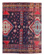 Antique Caucasian Kazak Rug — 1900s | 5'3" x 8'3"