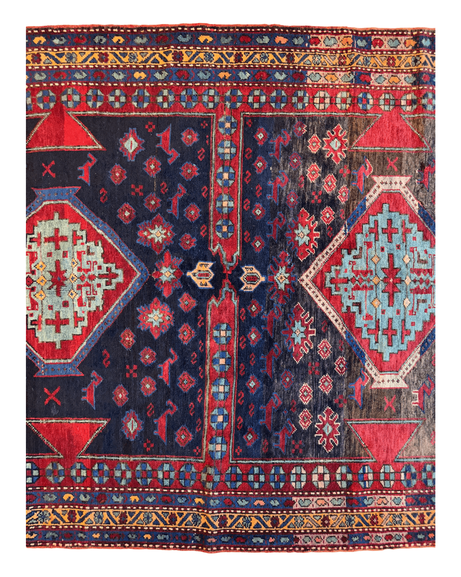 Antique Caucasian Kazak Rug — 1900s | 5'3" x 8'3"