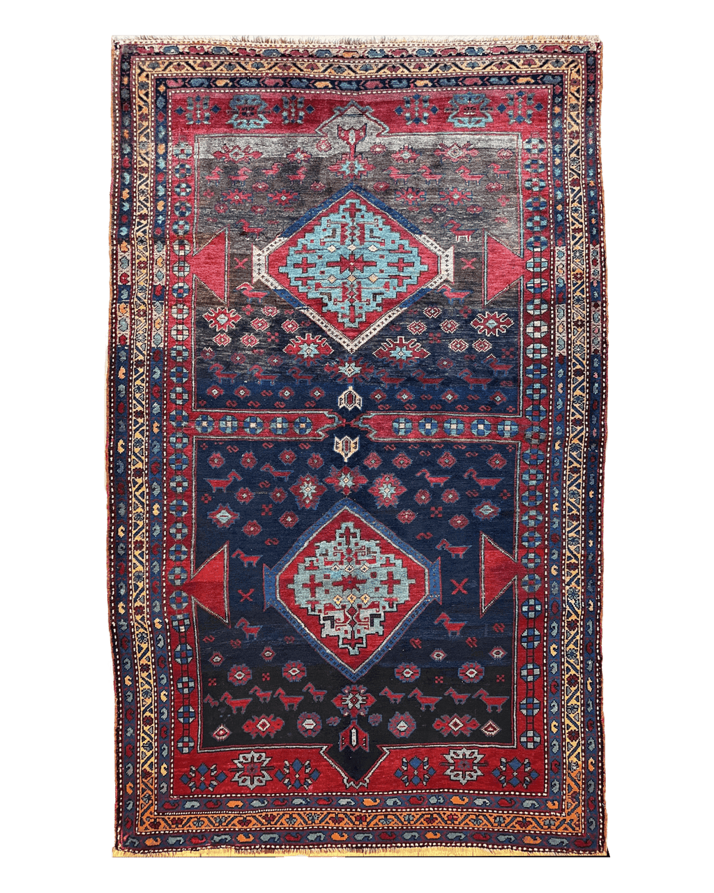 Antique Caucasian Kazak Rug — 1900s | 5'3" x 8'3"