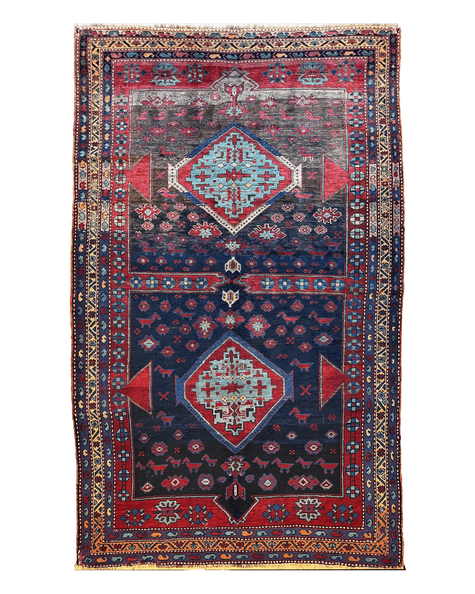 Antique Caucasian Kazak Rug — 1900s | 5'3" x 8'3"