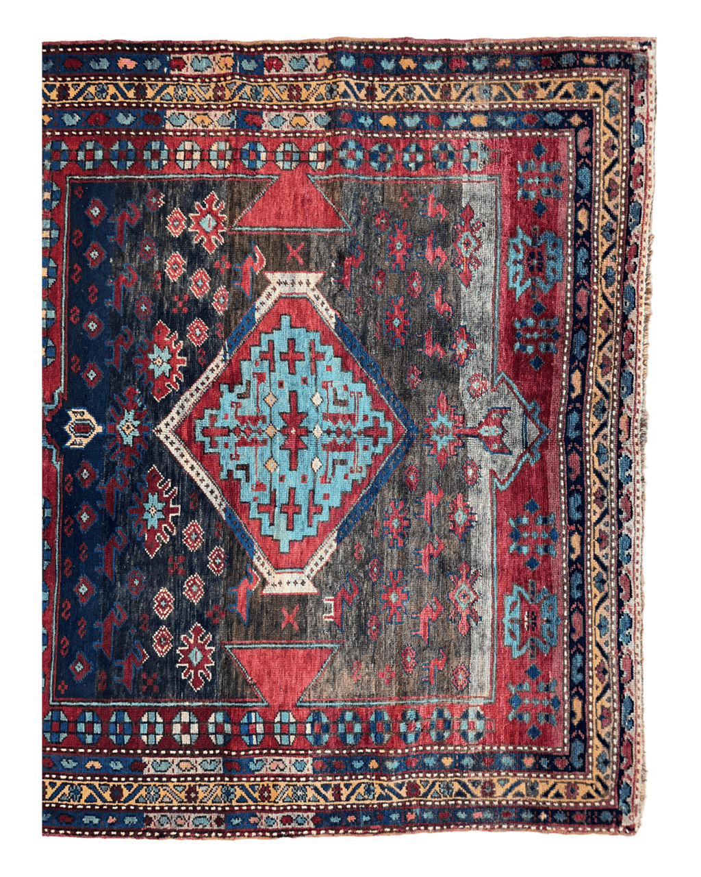 Antique Caucasian Kazak Rug — 1900s | 5'3" x 8'3"