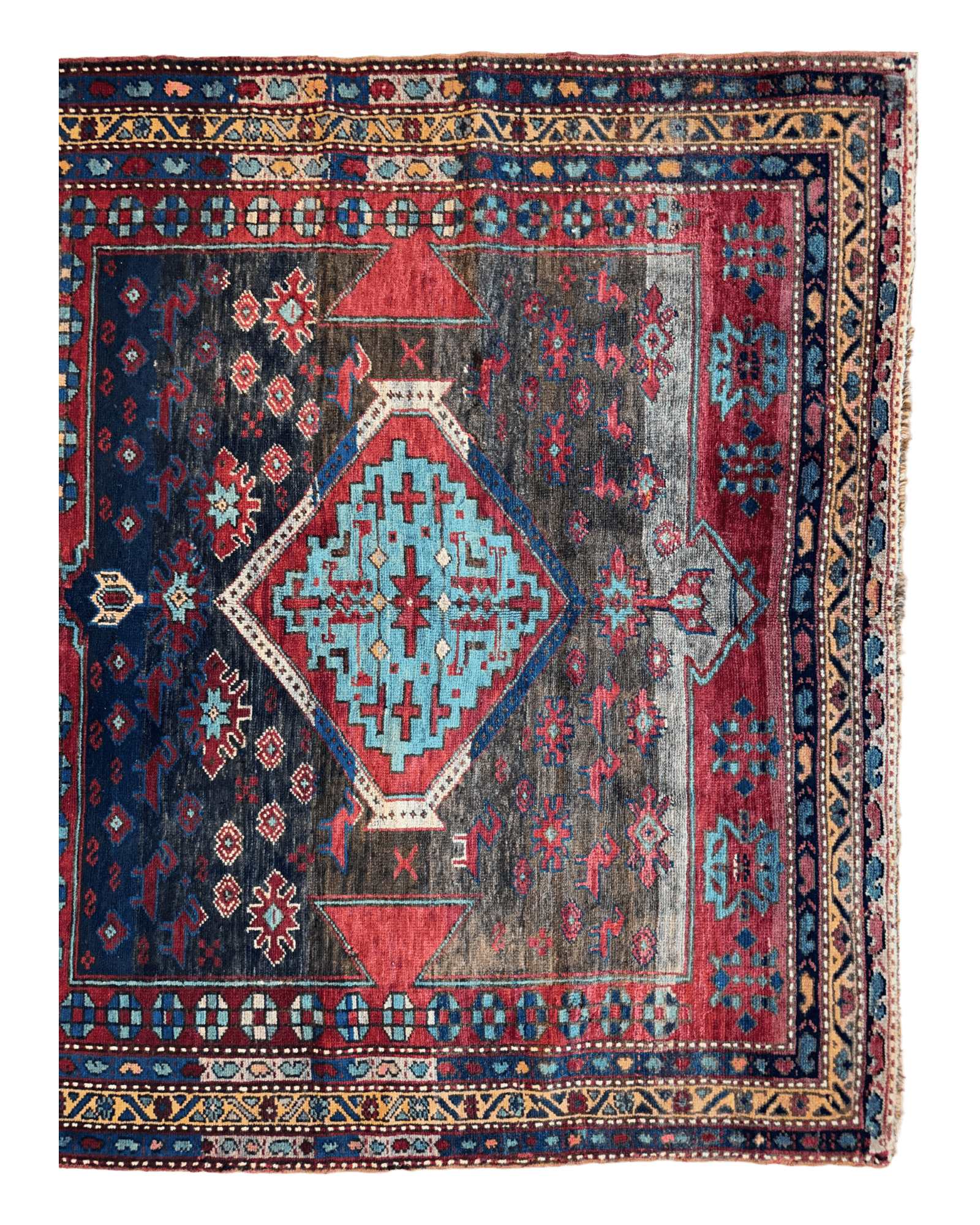 Antique Caucasian Kazak Rug — 1900s | 5'3" x 8'3"
