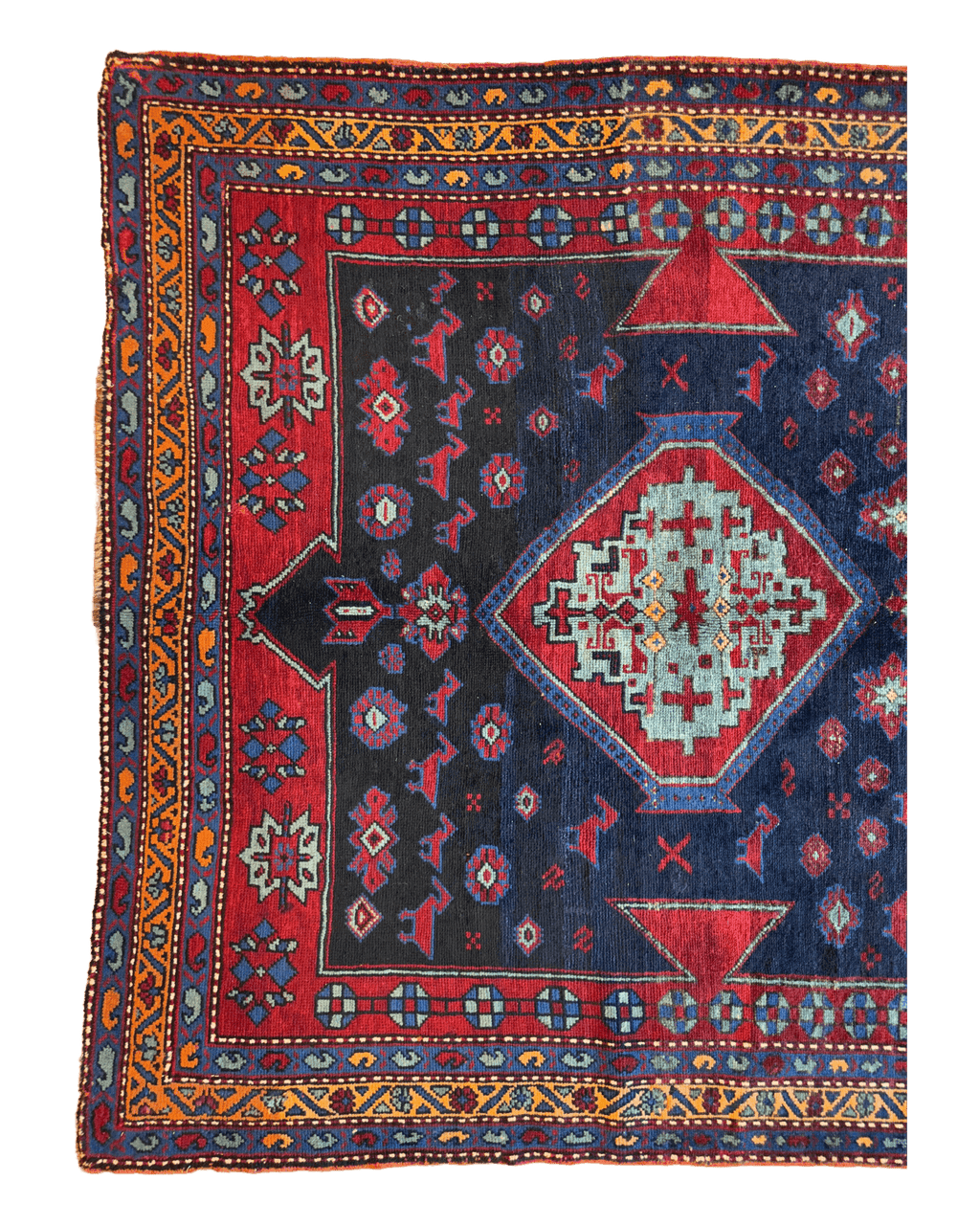 Antique Caucasian Kazak Rug — 1900s | 5'3" x 8'3"