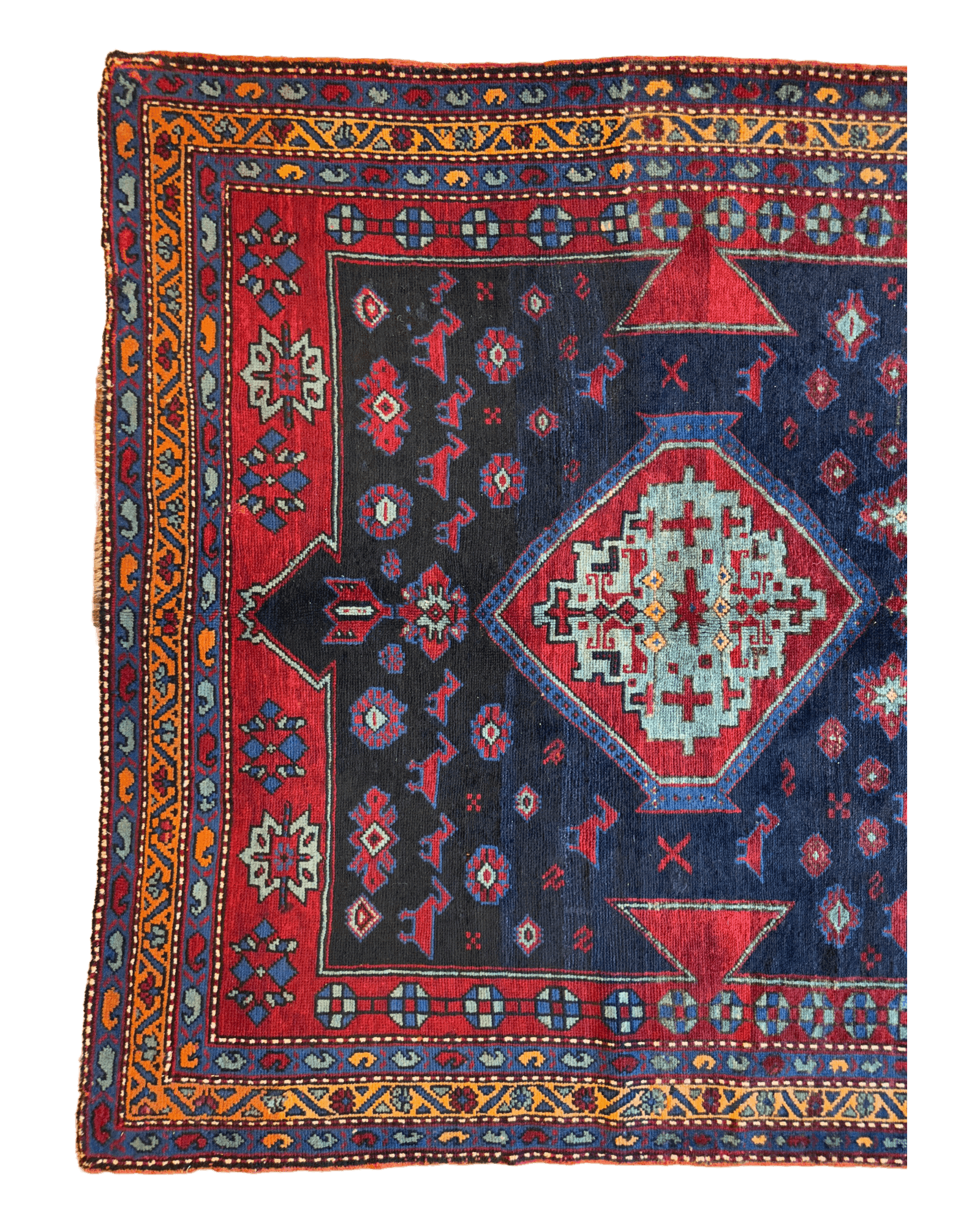 Antique Caucasian Kazak Rug — 1900s | 5'3" x 8'3"