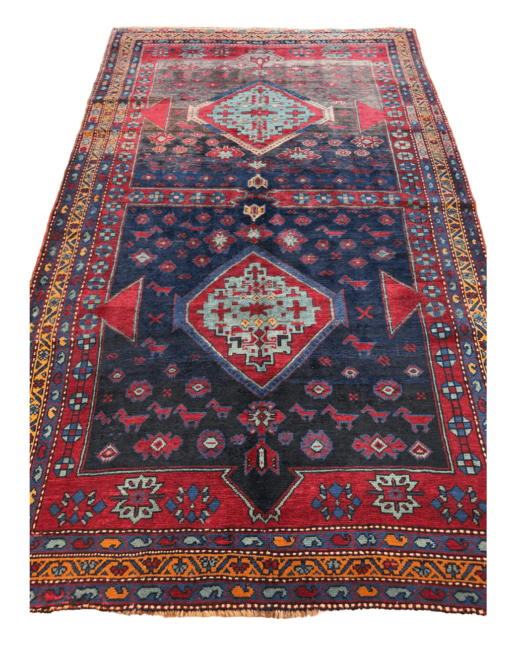 Antique Caucasian Kazak Rug — 1900s | 5'3" x 8'3"