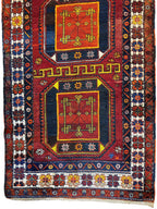 Antique Kurdish Kazak Runner — 1920s | 3'8" x 12'3"