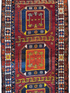 Antique Kurdish Kazak Runner — 1920s | 3'8" x 12'3"