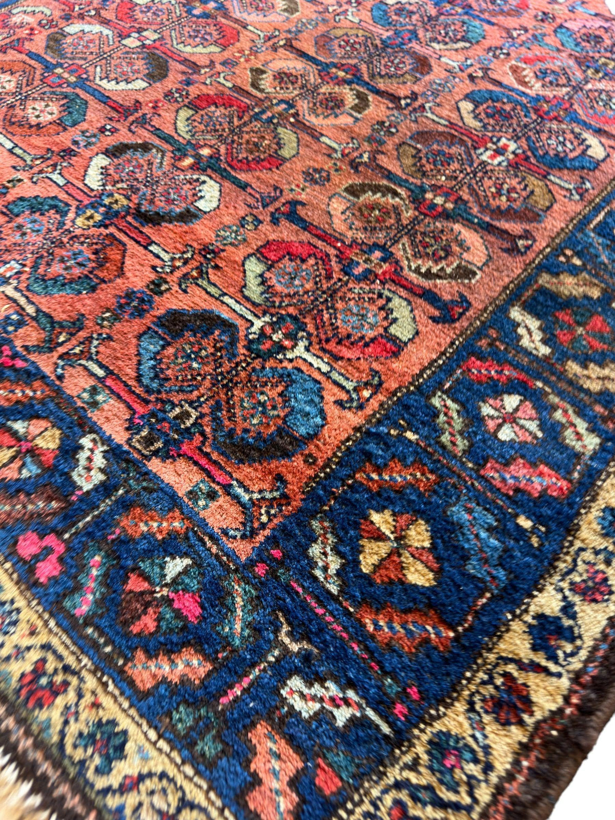 Antique Persian Hamadan Rug — 1920s | 3'11" x 4'4"