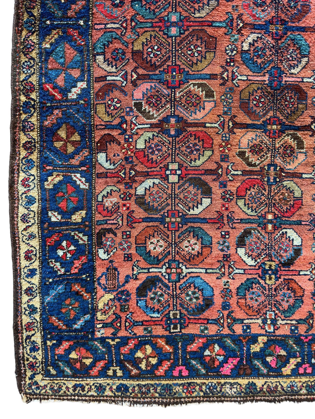 Antique Persian Hamadan Rug — 1920s | 3'11" x 4'4"