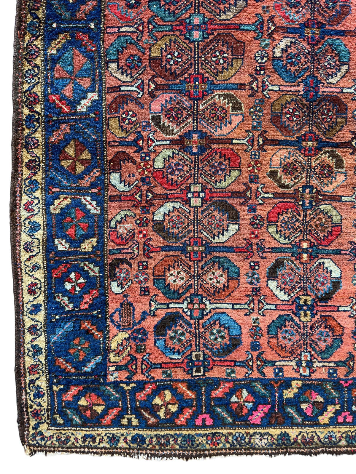 Antique Persian Hamadan Rug — 1920s | 3'11" x 4'4"