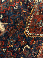 Antique Persian Khamseh Bagface — 1920s | 4' x 5'10"