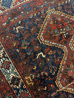 Antique Persian Khamseh Bagface — 1920s | 4' x 5'10"