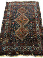 Antique Persian Khamseh Bagface — 1920s | 4' x 5'10"