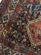 Antique Persian Khamseh Bagface — 1920s | 4' x 5'10"