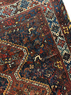 Antique Persian Khamseh Bagface — 1920s | 4' x 5'10"