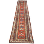 Antique Caucasian Karabakh Runner — 1910s | 3' × 10'10"