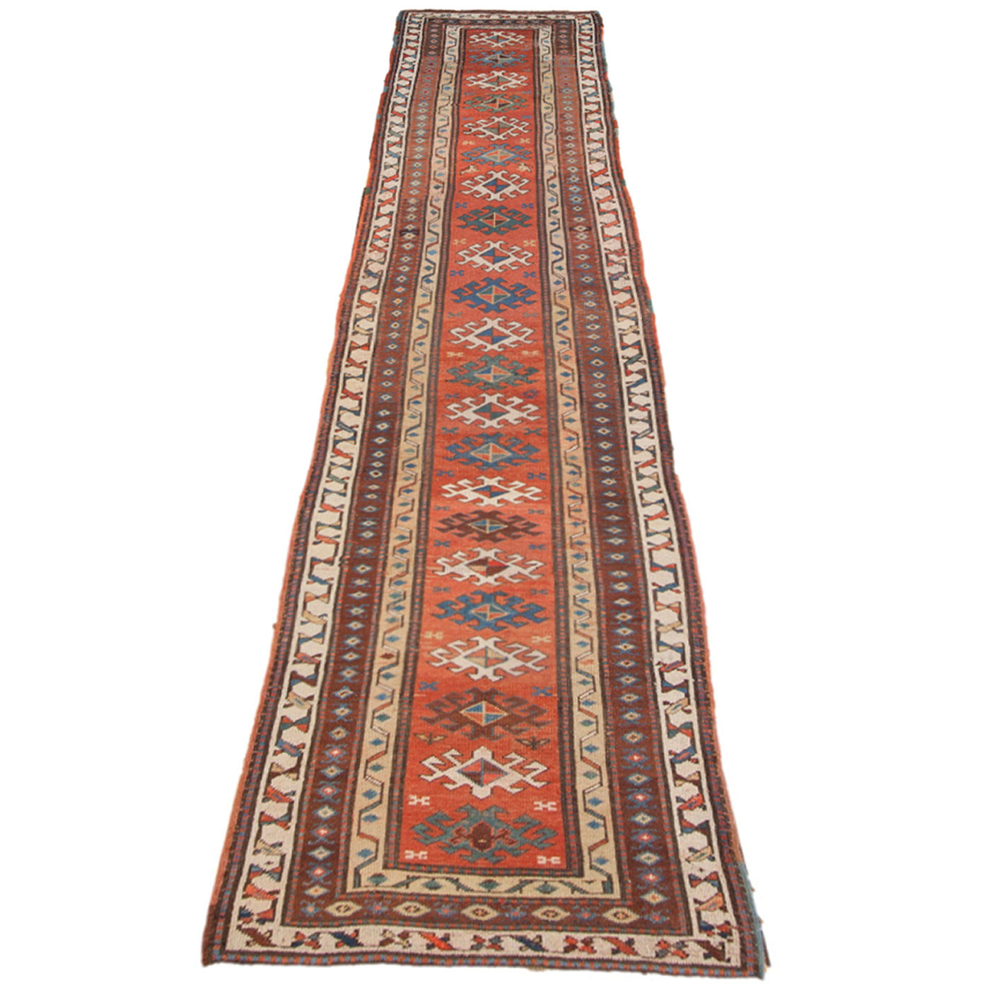Antique Caucasian Karabakh Runner — 1910s | 3' × 10'10"