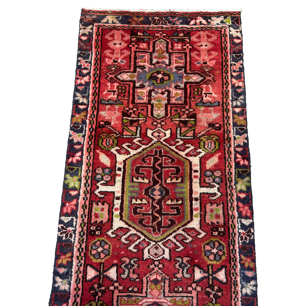 Vintage Persian Heriz Karajeh Runner — 1950s | 2' x 9'2"