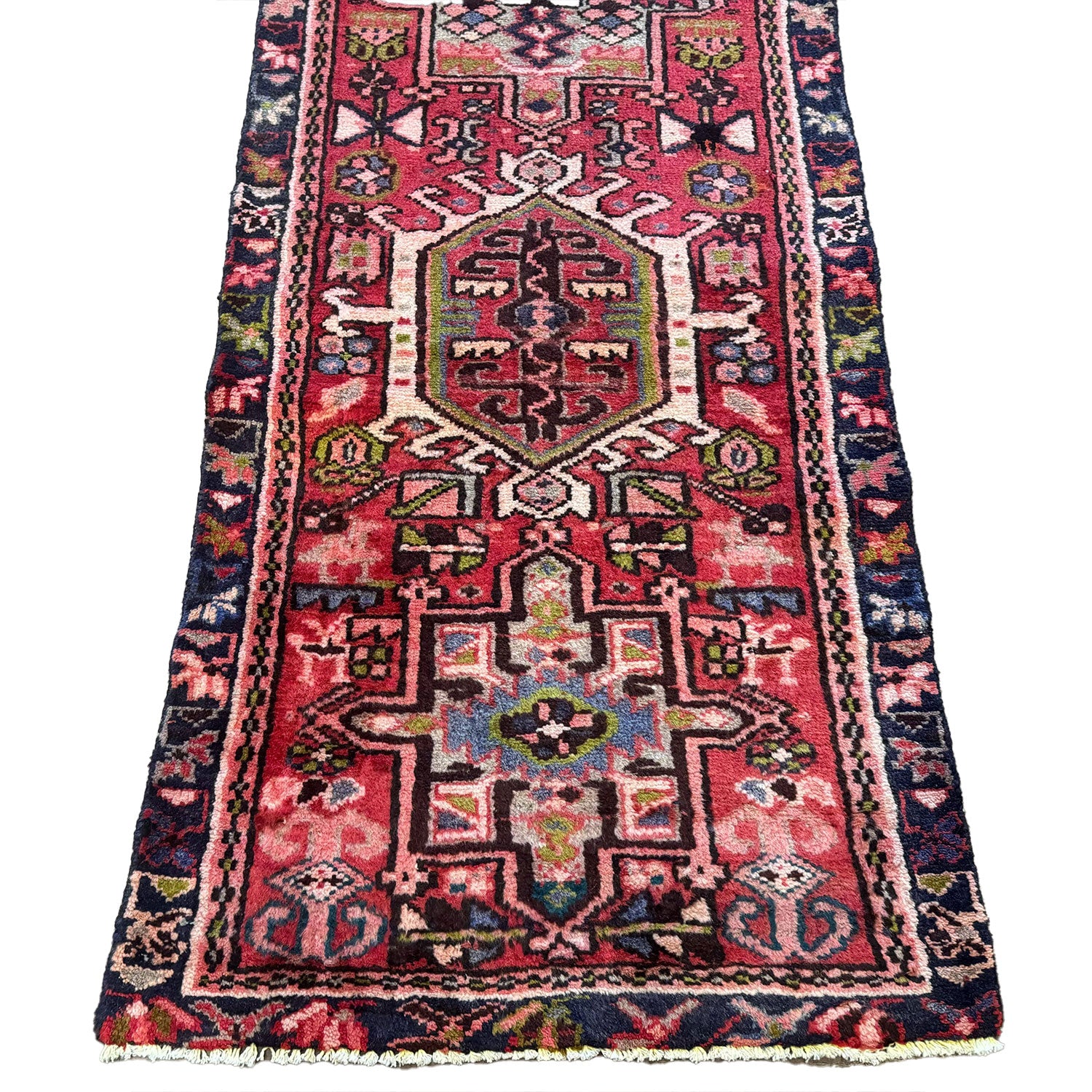 Vintage Persian Heriz Karajeh Runner — 1950s | 2' x 9'2"