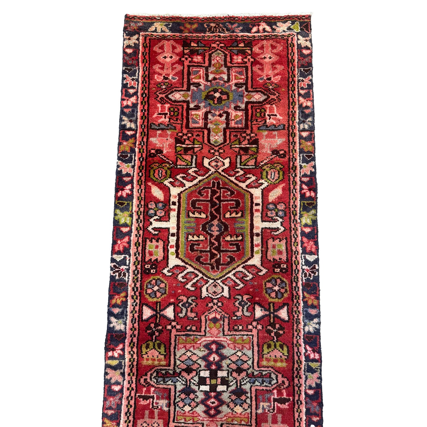 Vintage Persian Heriz Karajeh Runner — 1950s | 2' x 9'2"
