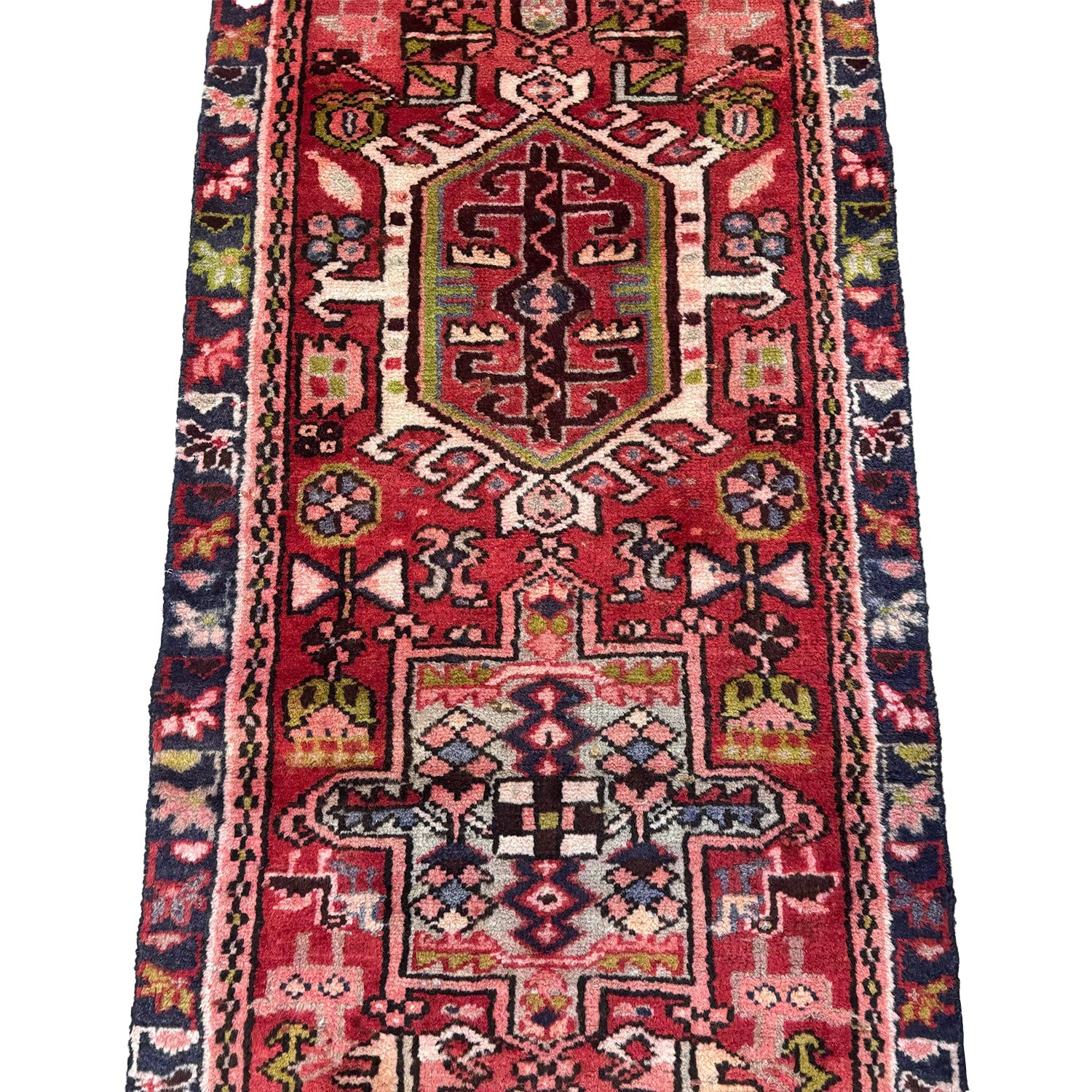 Vintage Persian Heriz Karajeh Runner — 1950s | 2' x 9'2"