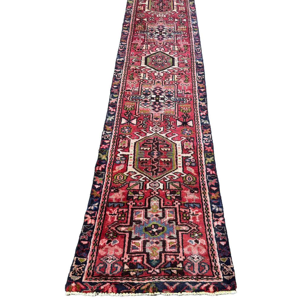 Vintage Persian Heriz Karajeh Runner — 1950s | 2' x 9'2"